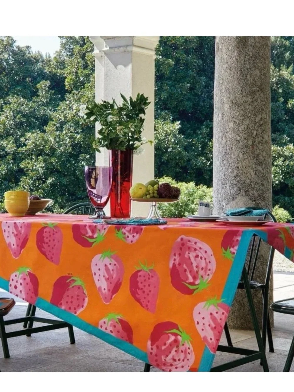 NWT Set of Gabel Americano Fragoloni table linens by Ken Scott Strawberry Design